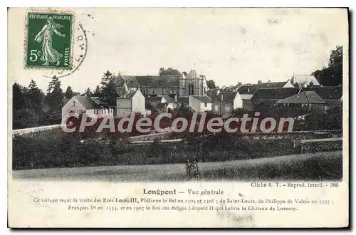 Cartes postales Longpont vue generale ce village recut la visite des Rois Louis III Philippe le Bel en 1304 et 1