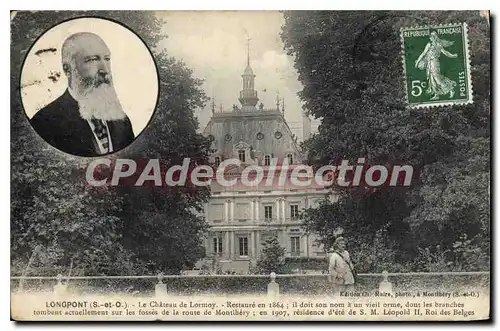 Cartes postales Longpont S et O le chateau de Lormoy Restaure en 1864 il doit son nom a un Vieil Orme