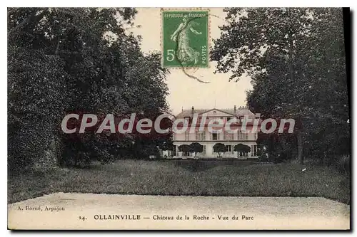 Cartes postales Ollainville chateau de la Roche vue du Parc