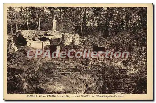 Cartes postales Boissy la Riviere S et O les Grottes de St Francois d'Assise
