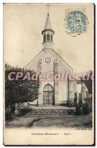 Cartes postales Coudray Monceau eglise