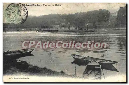 Cartes postales Soisy S Etiolles vue sur la Seine