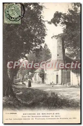 Cartes postales Environs de Brunoy S et O tour de l'ancienne Abbaye de Jarcy ou fut inhumee jeanne de Toulouse C