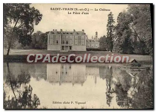 Cartes postales Saint Vrain S et O le chateau la Piece d'eau