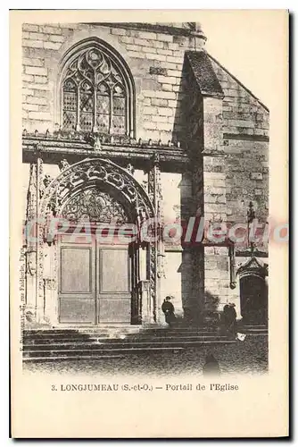 Ansichtskarte AK Longjumeau S et O Portail de l'Eglise