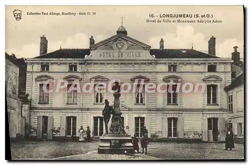 Ansichtskarte AK Longjumeau S et O hotel de ville et monument Adolphe Adam