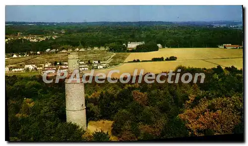 Cartes postales moderne Janville sur Juine Essonne vue aerienne la Tour de Pocancy