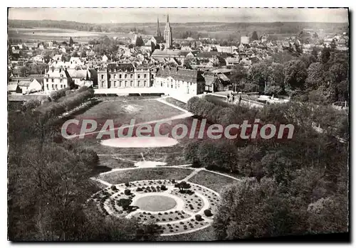 Cartes postales moderne En Avion au dessus de Dourdan S et O la Mairie et le Parterre