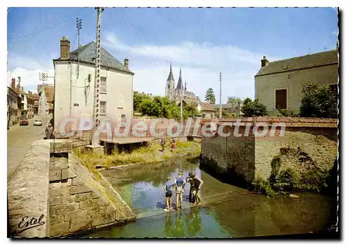 Cartes postales moderne Dourdan Essonne l'Orge et l'eglise Saint Germain