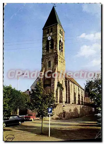 Moderne Karte Mennecy l'eglise Saint Pierre XII siecle