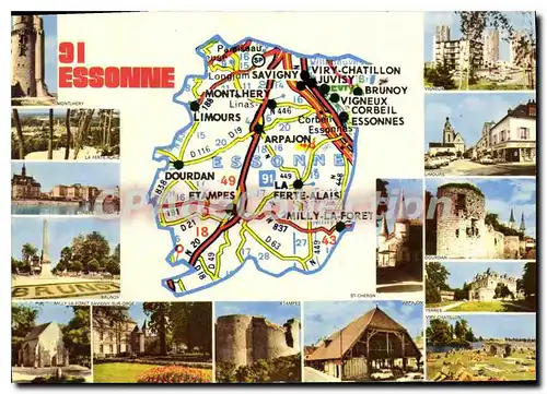 Cartes postales moderne Essonne Vigneux Limours Dourdan Yerres Viry-Chatillon Arpajon Etampes Brunoy Milly-la-foret