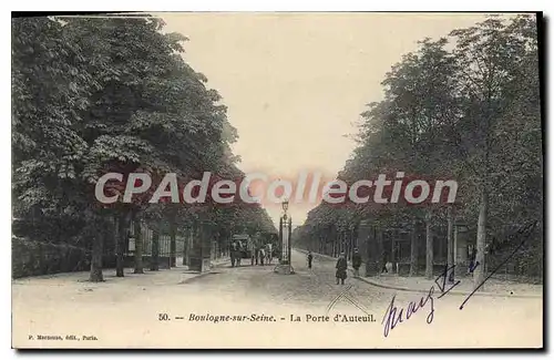 Cartes postales Boulogne sur Seine La Porte d'Auteuil