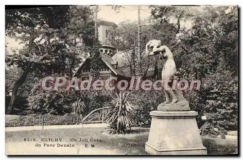 Cartes postales Clichy un joli coin du Parc Denain