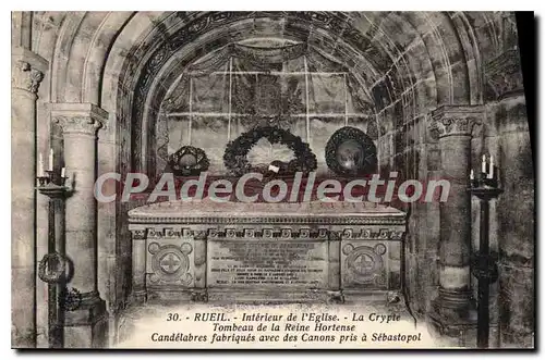 Cartes postales Rueil Interieur de l'Eglise La Crypte