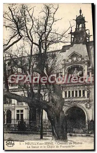 Cartes postales Neuilly sur Seine Chateau de Madrid
