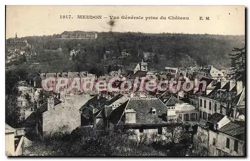 Cartes postales Meudon Vue generale prise du Chateau