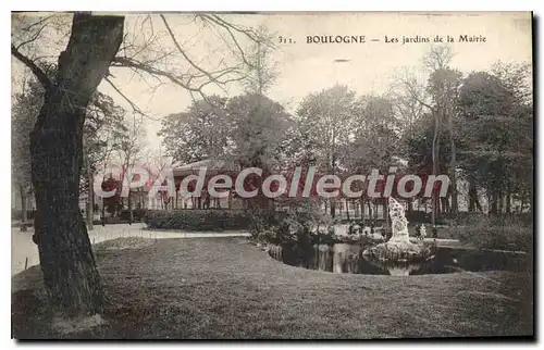 Cartes postales Boulogne Les jardins de la Mairie