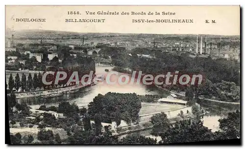 Cartes postales Vue generale des Bords de la Seine Boulogne Billancourt Issy les Moulineaux