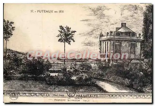 Cartes postales Puteaux en 1830 Maison de Marguerite