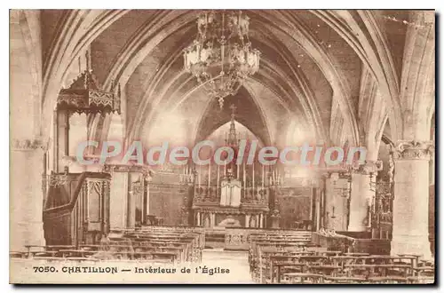 Cartes postales Chatillon Interieur de l'Eglise