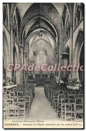 Ansichtskarte AK Bagneux Interieur de l'Eglise construite par les moines (XII s)