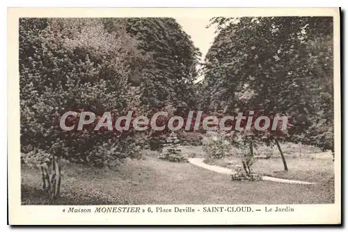 Ansichtskarte AK Maison Monestier Place Deville Saint Cloud Le Jardin