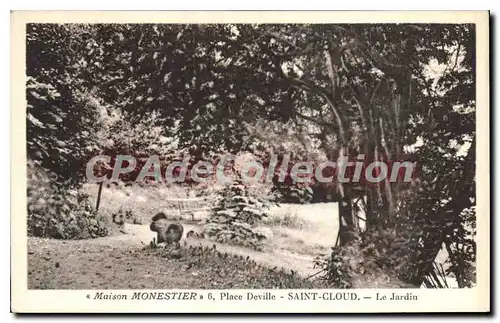 Ansichtskarte AK Maison Monestier Place Deville Saint Cloud Le Jardin