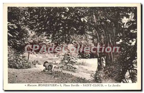 Cartes postales Maison Monestier Place Deville Saint Cloud Le Jardin