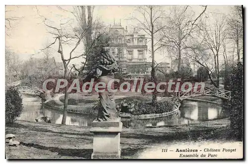 Cartes postales Asnieres Chateau Pouget Ensemble du Parc