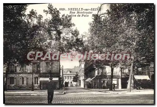 Ansichtskarte AK Neuilly sur Seine Rue Montrosier et Justice de Paix