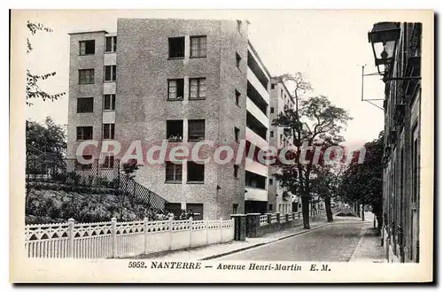 Ansichtskarte AK Nanterre Avenue Henri Martin