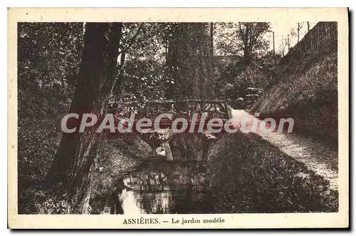 Cartes postales Asnieres Le Jardin modele