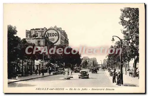Cartes postales Neuilly sur Seine Ile de la Jatte Boulevard Bineau