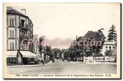 Ansichtskarte AK Saint Cloud Carrefour Boulevard de la Republique et Rue Pasteur