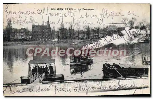 Cartes postales Asnieres Le Passeur