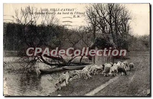 Ansichtskarte AK Ville d'Avray La Cabane Carol Au bord de l'Etang