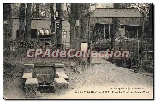 Cartes postales Bois de Meudon Clamart La Fontaine Sainte Marie