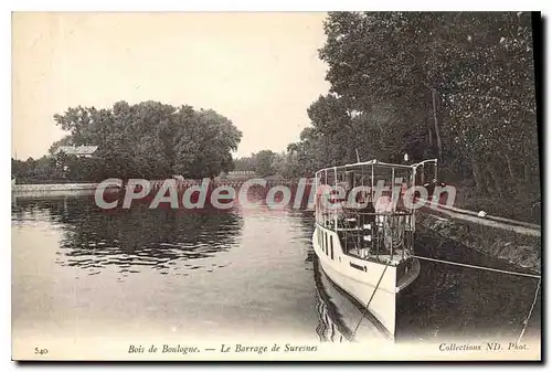 Ansichtskarte AK Bois de Boulogne Le Barrage de Suresnes