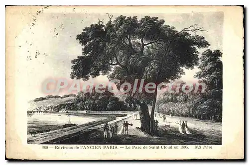 Ansichtskarte AK Environs de l'Ancien Paris Le Parc de Saint Cloud en 1805