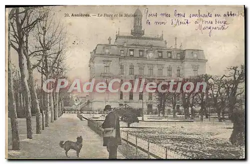 Ansichtskarte AK Asnieres Le Parc et la Mairie