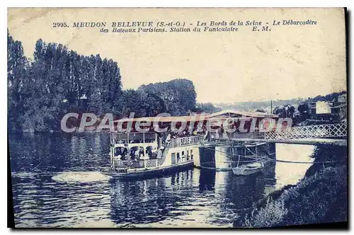 Ansichtskarte AK Meudon Bellevue Les Bords de la Seine