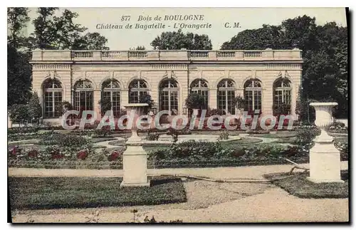 Cartes postales Bois de Boulogne Chateau de Bagatelle L'Orangerie