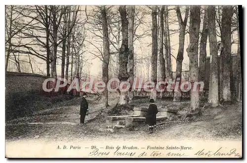 Ansichtskarte AK Bois de Meudon Fontaine Sainte Marie