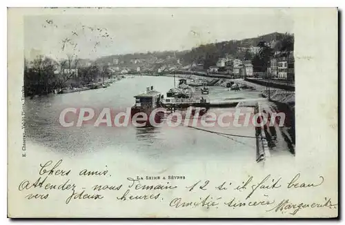 Cartes postales La Seine a Sevres