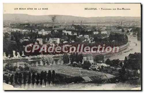 Cartes postales Bellevue Panorama sur Bas Meudon
