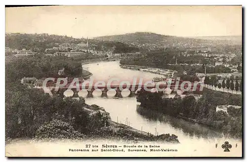 Ansichtskarte AK Sevres Boucle de la Seine Panorama sur Saint Cloud Suresnes Mont Valerien