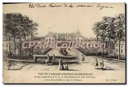 Cartes postales Vue de l'Ancien Chateau de Bagnolet