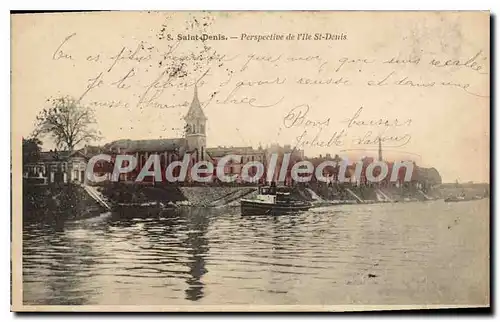 Cartes postales Saint Denis Perspective de l'Ile St Denis