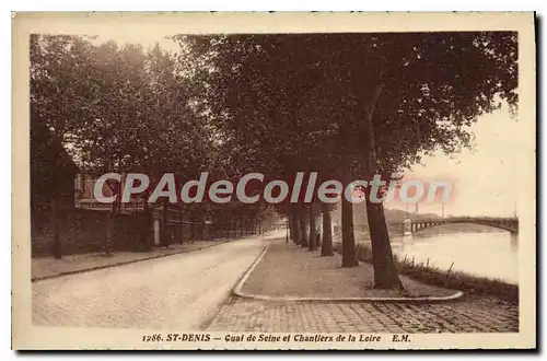 Ansichtskarte AK St Denis Quai de Seine et Chantiers de la Loire