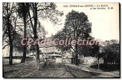 Cartes postales Epinay sur Seine La Mairie et les Jardins